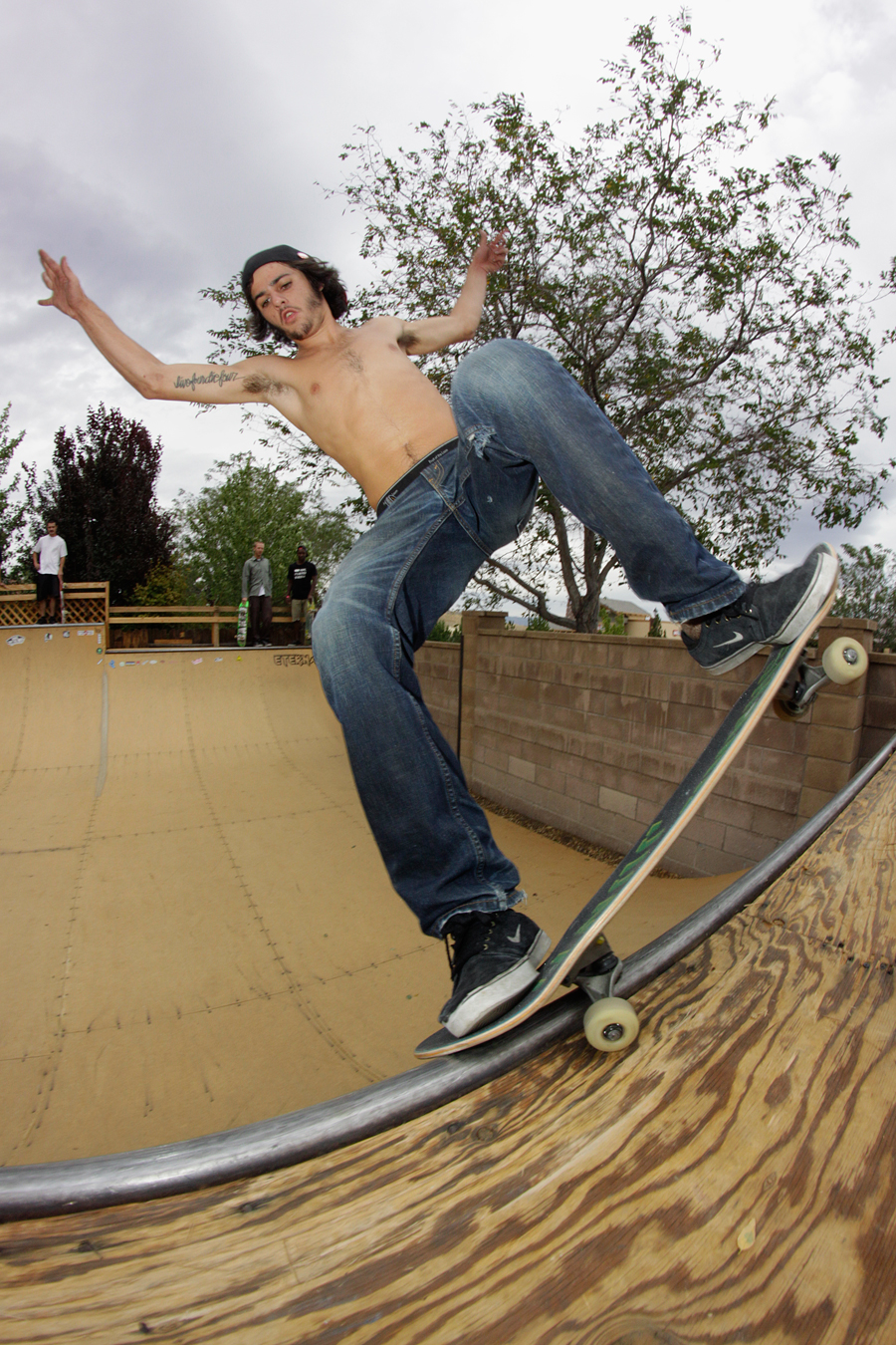 chris deande nose grind skateboarding skatenv reno kyle volland