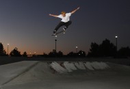 Allen Chou ollies the table at Mira Loma photo Volland