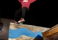 Feeble grind outside the Canvas Gallery Reno photo Volland